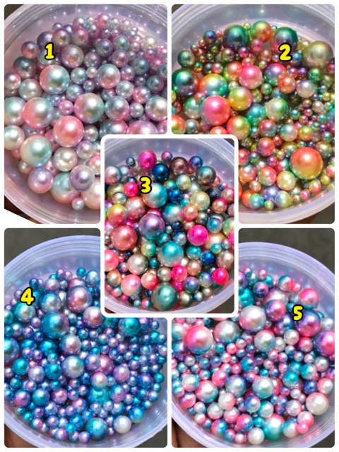 mutiara bulat tanpa lubang round pearl no hole dekorasi aksesoris hiasan resin hiasan clay aksesoris donehandymade done handymade jual bahan kerajinan tangan manik done handymade