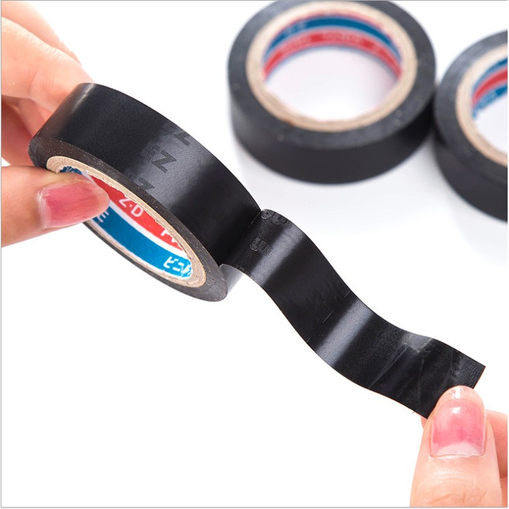 Isolasi Listrik Hitam 6meter Lebar 1.6cm Lakban Tape PVC Kuat Tahan