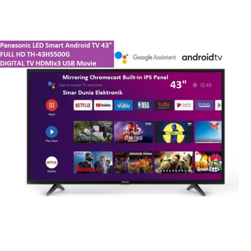 Panasonic TH-43HS500G TV LED Smart Android TV 43" Digital Pati Kudus Jepara Rembang Blora Grobogan