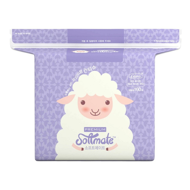 Softmate Premium 160 Wipes | Tissue Kering