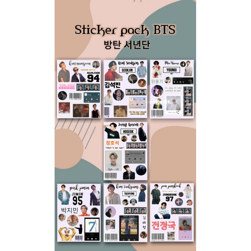 

[BISA COD] Sticker KPOP BTS Ready Stock