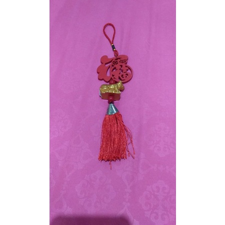 gantungan hiasan imlek fu macan