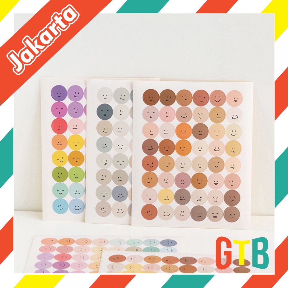 

❤️GTB❤️ 1pc Stiker Bulat Motif Smile Gaya Morandi Untuk Dekorasi Buku Catatansekolah R441