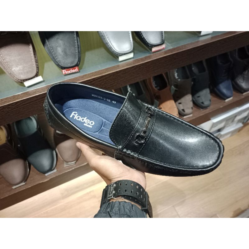 fladeo sepatu formal mukasin pria slip on