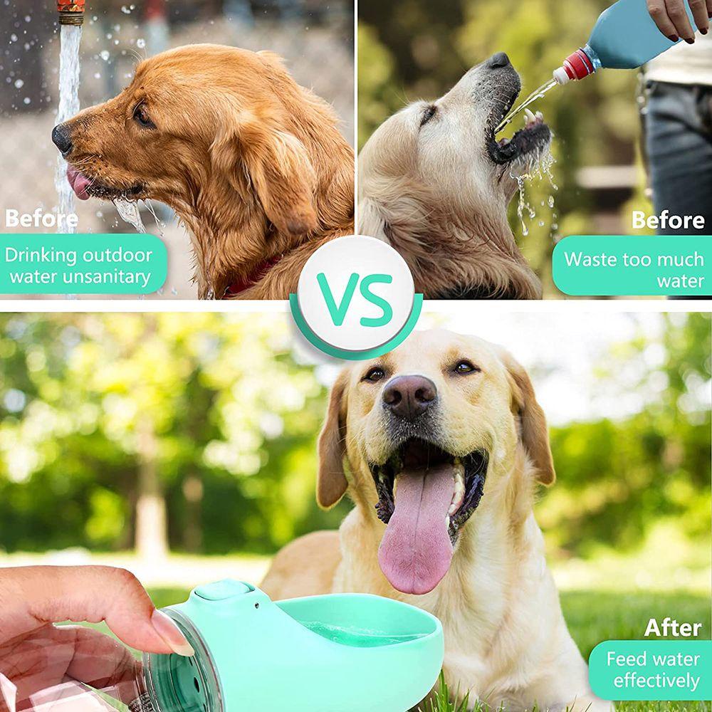 Solighter Dog Water Bottle Portable Pet Feeder Dispenser Minum Air Genggam