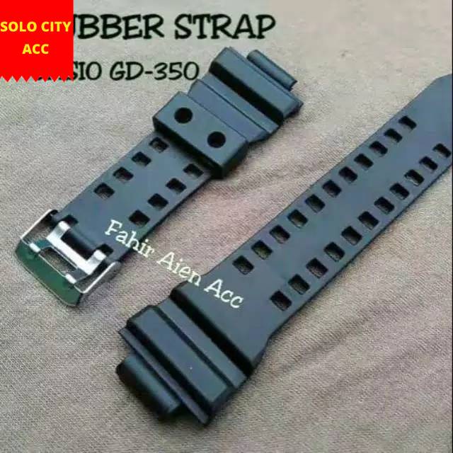 STRAP TALI JAM CASIO G-SHOCK GD-350 GD350 GD 350 RUBBER STRAP CASIO G-SHOCK GD-350