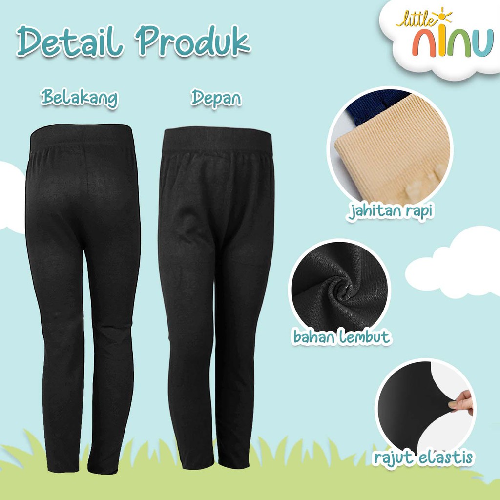 Legging Rajut Polos Anak Little Ninu