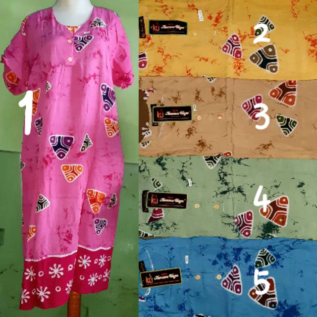  DASTER  PENDEK LD 108CM KENCANA UNGU SUNAN  LABEL HITAM 