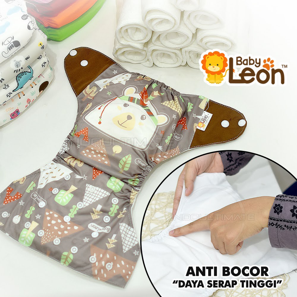 Clodi Popok Cuci Ulang Motif + FREE INSERT BY-82 / BY-830 / BY-831 Cloth diaper Popok Kain Cuci Ulang Bayi