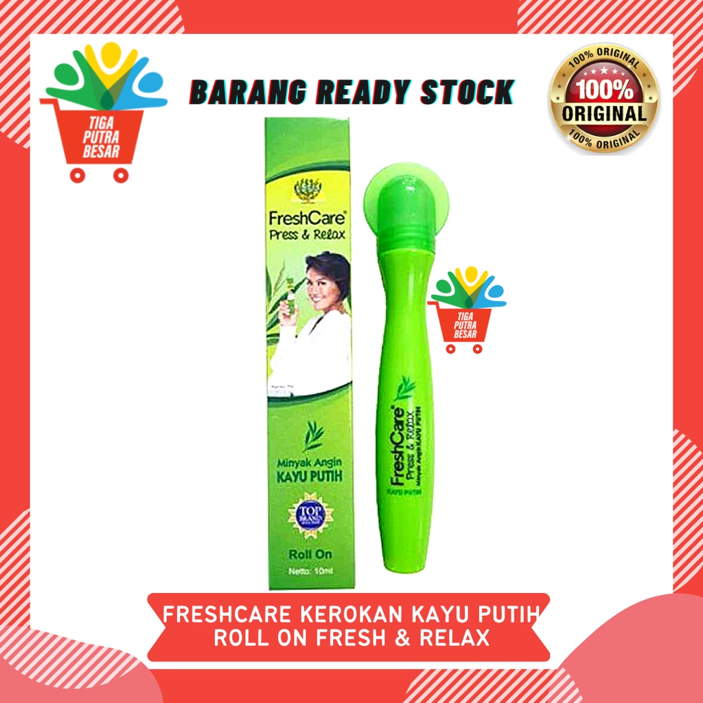 FRESHCARE PRESS &amp; RELAX MINYAK ANGIN KAYU PUTIH 10ML