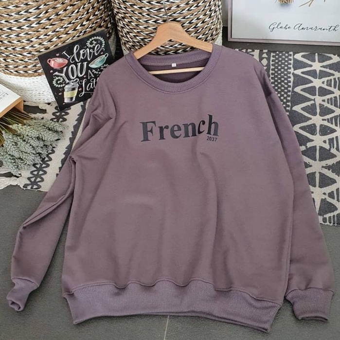 French Sweater XXL - Sweater Pria dan Wanita Big Size