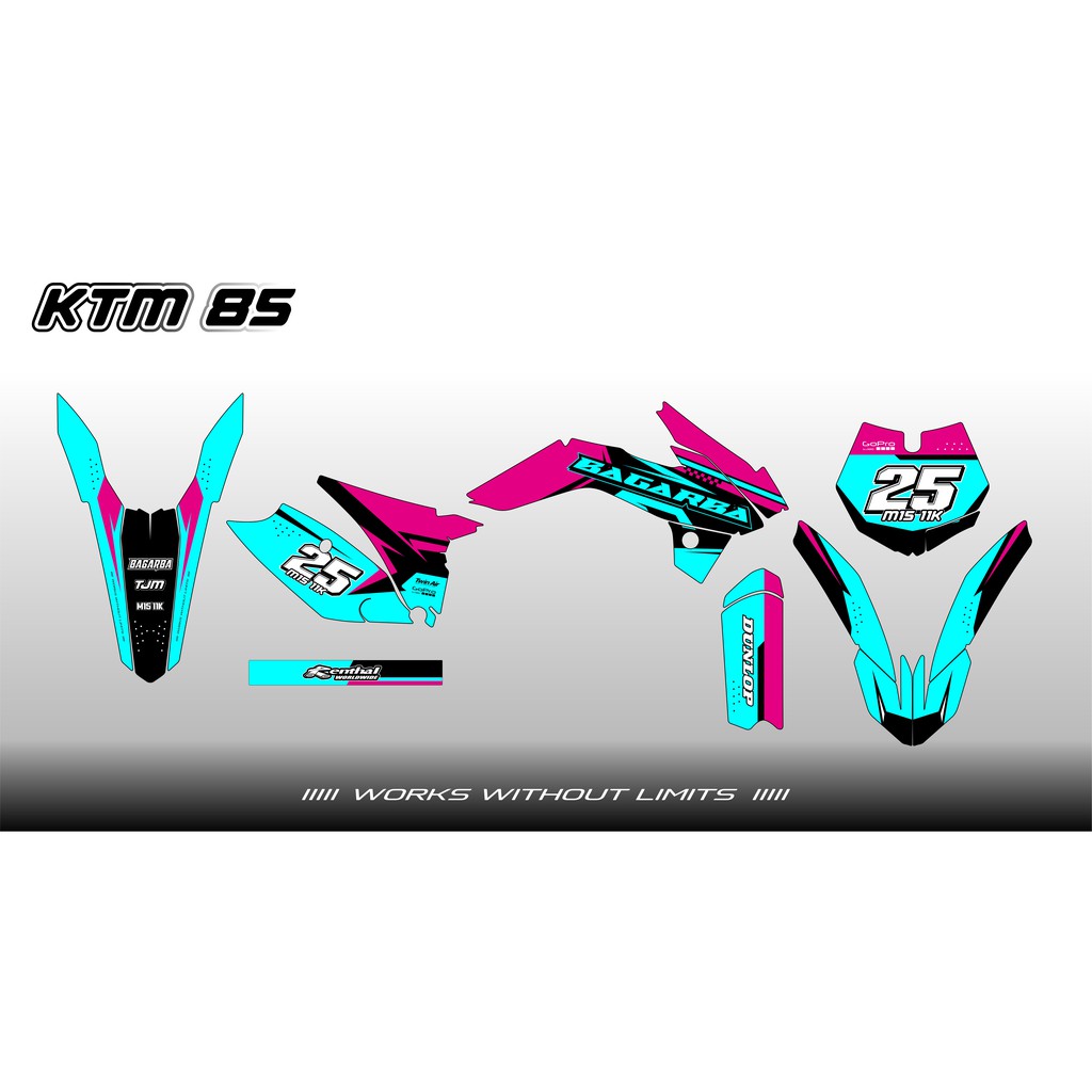 DECAL KTM 85