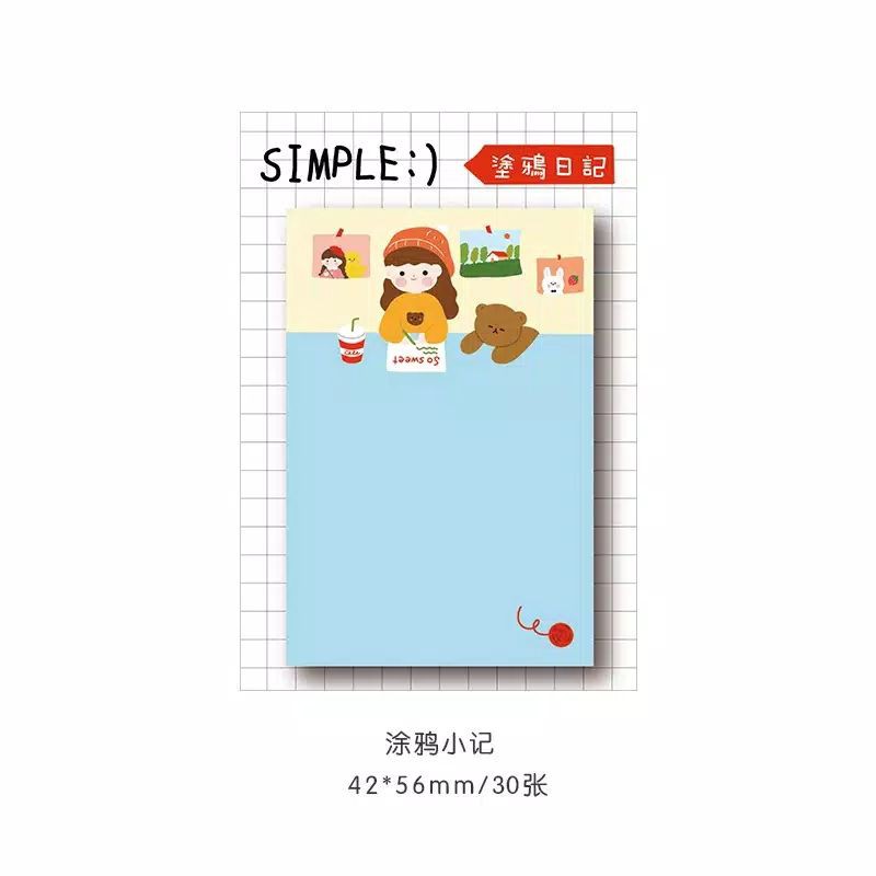 

Simple Girl Sticky Notes