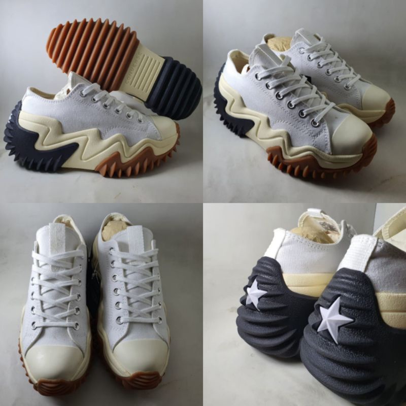 Sepatu Kets Converse Run Star Motion Platform Low Black White