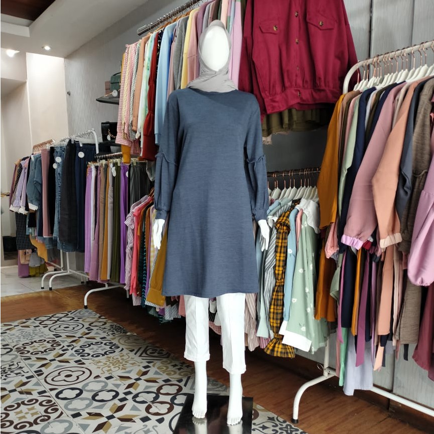 GIANISA | AIME TUNIK / TUNIK RIB KNIT / TANGAN BALON