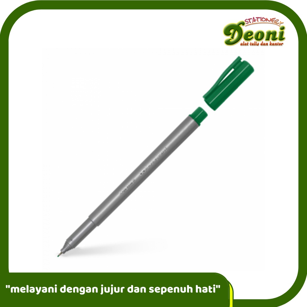 

FABER-CASTELL Fineliner Hunter Green Spidol Pen