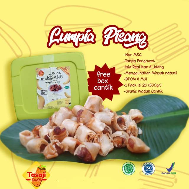 Lumpia Pisang Aroma IP Indopertama 500 Gram