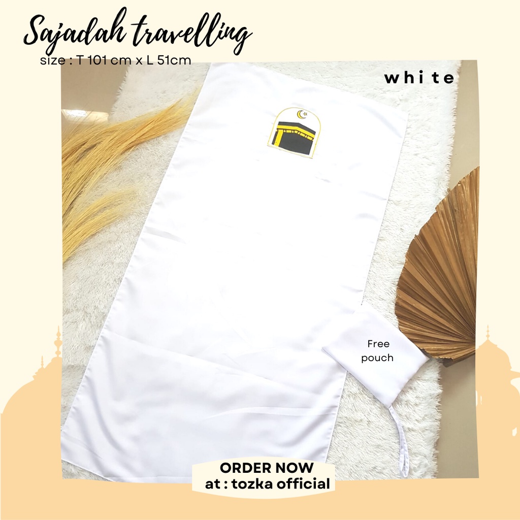 [Tozka] Sajadah travelling I Sajadah pocket I Sajadah kantong I free pouch