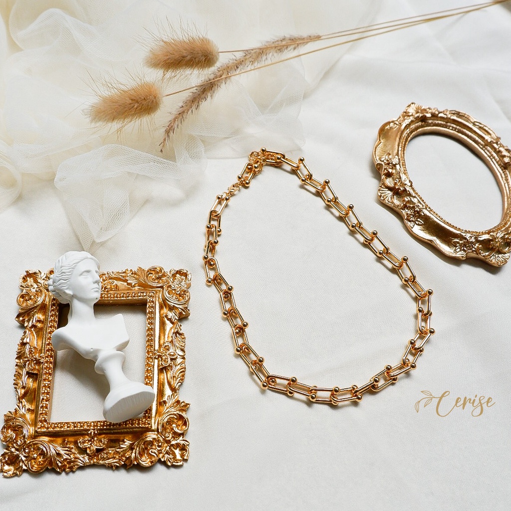 Valerie Necklace &amp; Bracelet | Kalung gelang rantai emas gold korea cantik aksesoris wanita trendy stylish