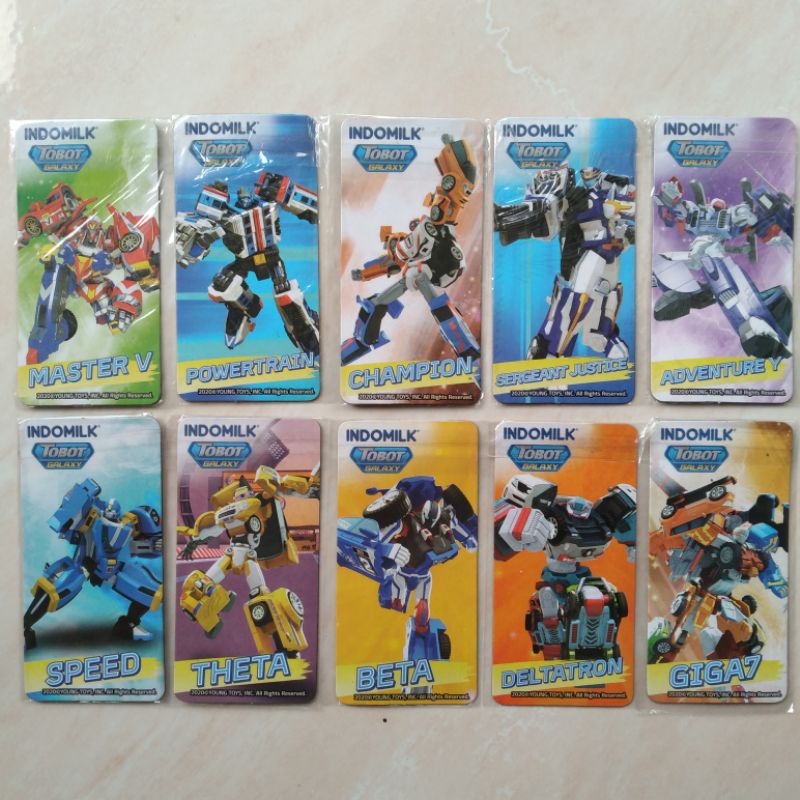 Magnet Kulkas Set 10 Pcs Seri Tobot Galaxy Young Toys Korea Indomilk Kondisi NOS