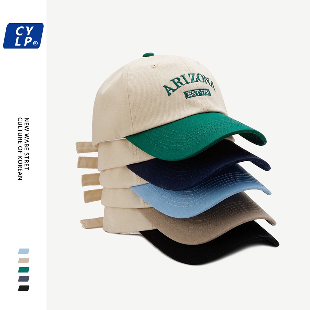 Topi baseball Motif Bordir Tulisan ARIZONA EST 1751 Dua Warna Untuk Pria Dan Wanita