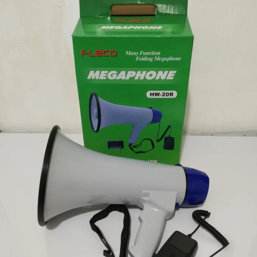 Promo Terbaru!!!Megaphone / Pengeras Suara HW-20R Multifungsi Bisa Dilipat Pemegang Dan Bisa Merekam Suara Berkualitas Terbaik