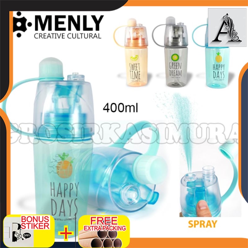 

Murah Botol Minum Menly Happy Days 400ml Bahan Tritan BZ2312