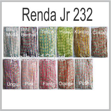 Renda Kerudung Renda Jilbab JR 232