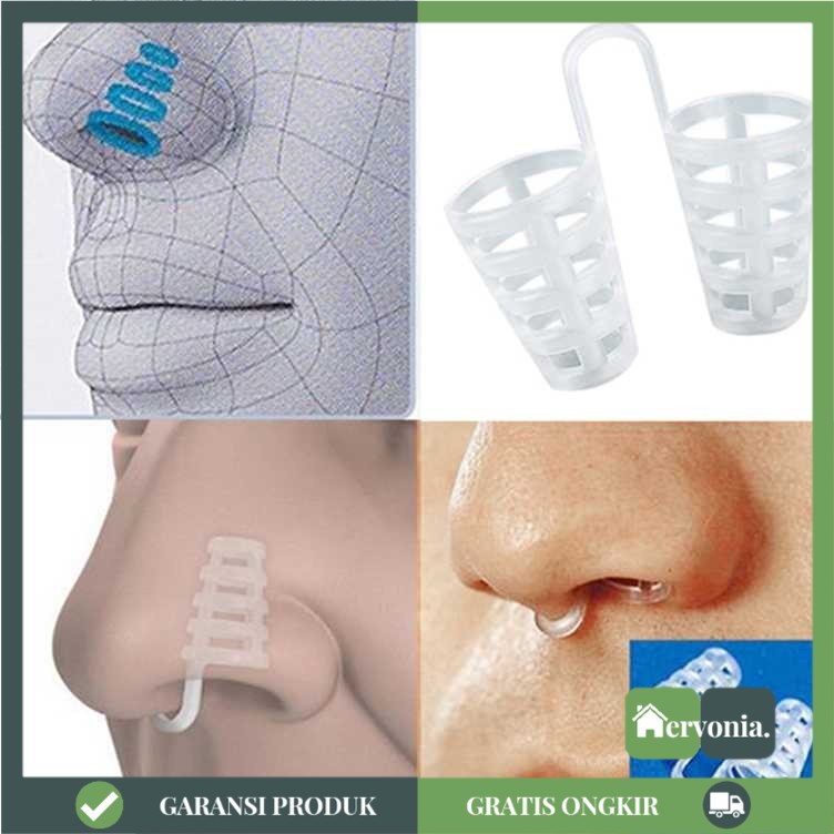 Alat Bantu Anti Ngorok Dengkur 4 PCS Bahan Silikon Saat Tidur