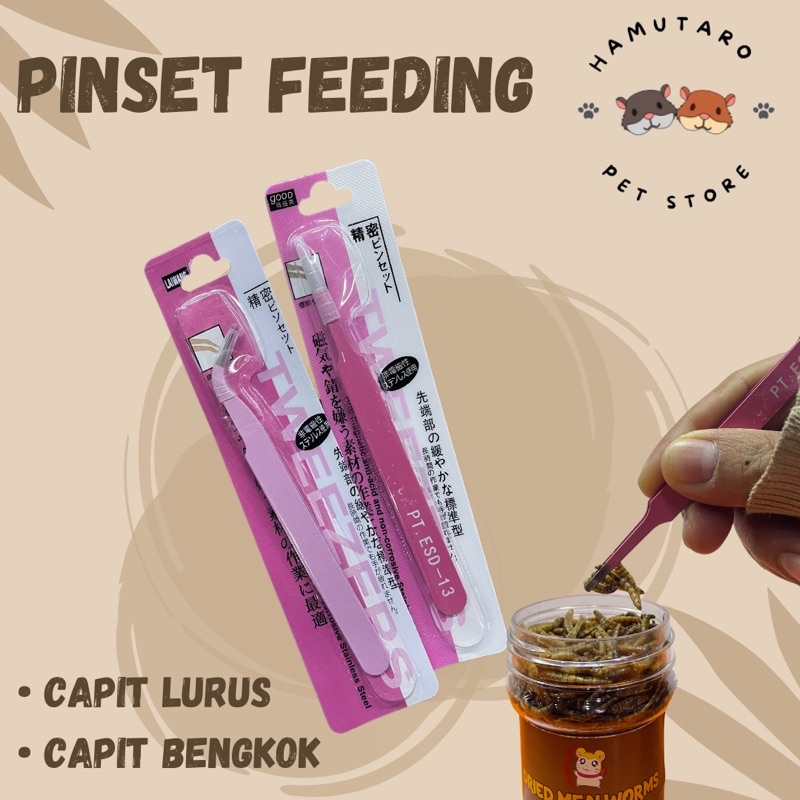 Pinset Feeding , Alat Mengambil Makanan , Jangkrik / ulat Untuk Hewan