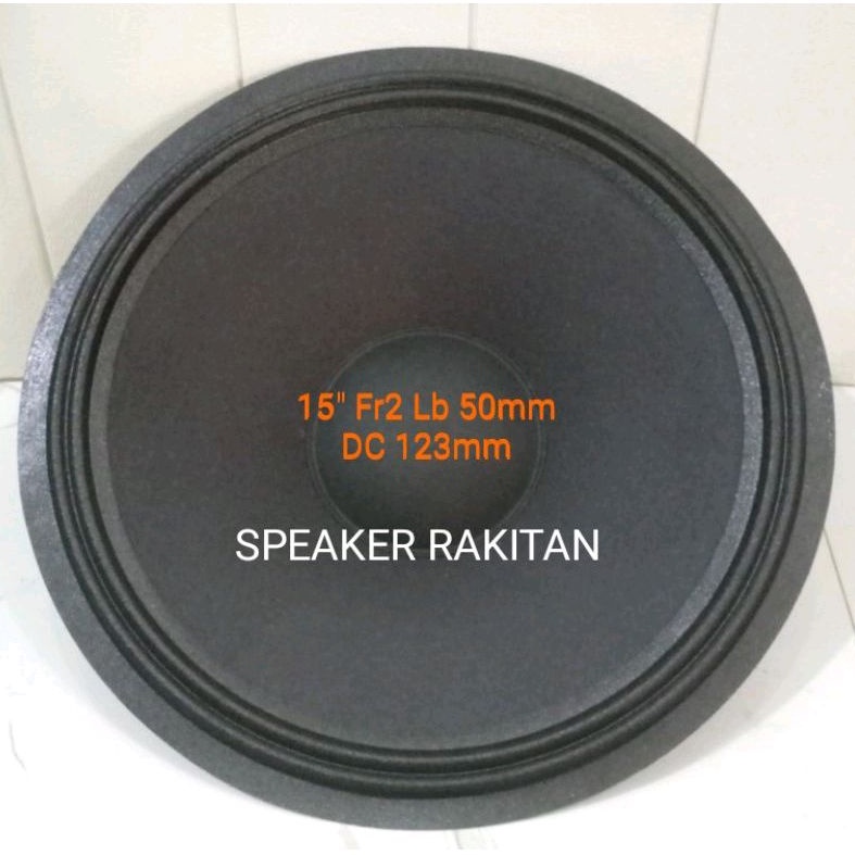 Daun Speaker 15 inch kulit jeruk Lubang 50mm + Duscup .2pcs