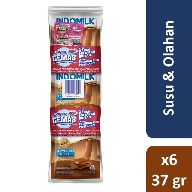 Jual Indomilk Kental Manis Coklat Sachet 6x37gr Shopee Indonesia
