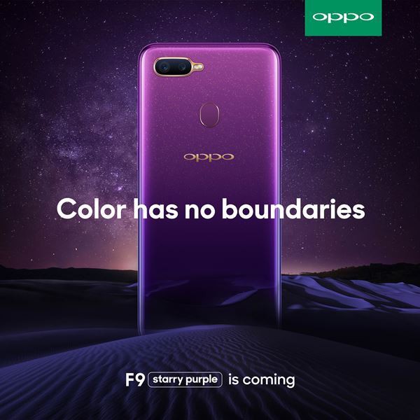Oppo F9 Smartphone 4GB/64GB - Purple
