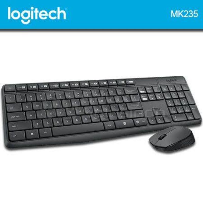 Keyboard Mouse Combo wireless Logitech MK235 MK 235 Multimedia ORIGINAL