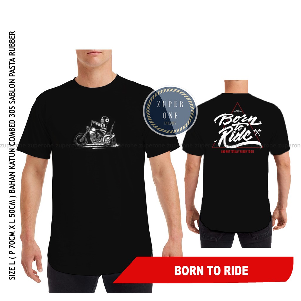  Kaos  Distro  Racing Born To Ride  Shopee Indonesia