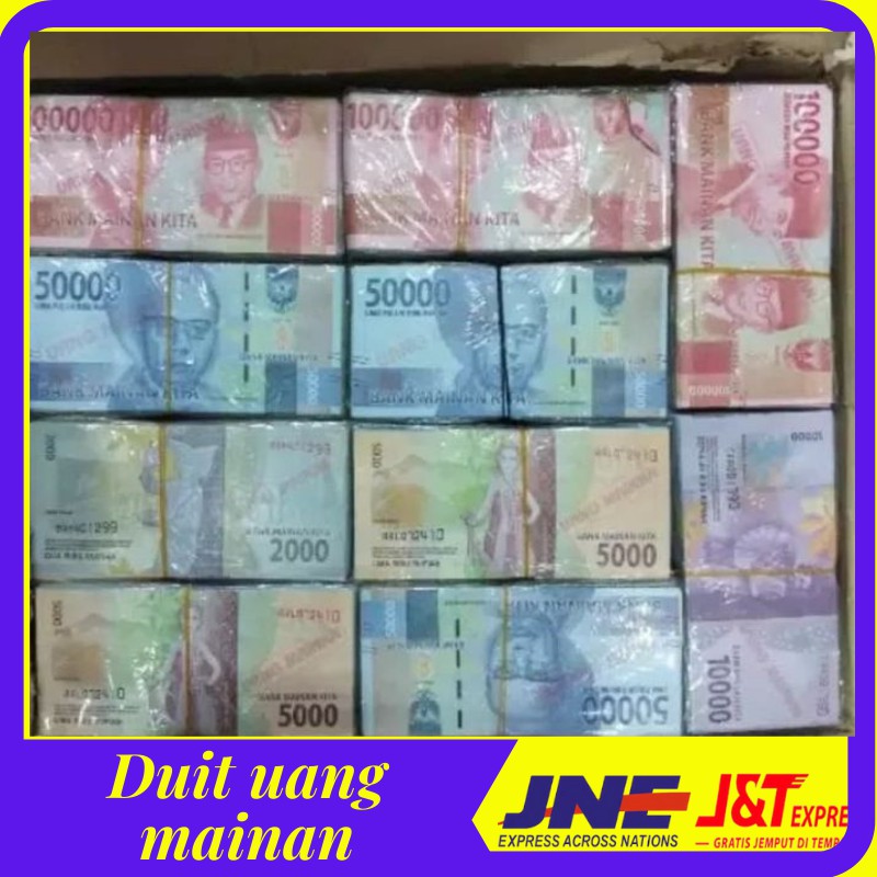 Uang Mainan Mahar Gambar Asli terMURAH 1pack = 32 lembar mainan rumah rumahan duit perempuan