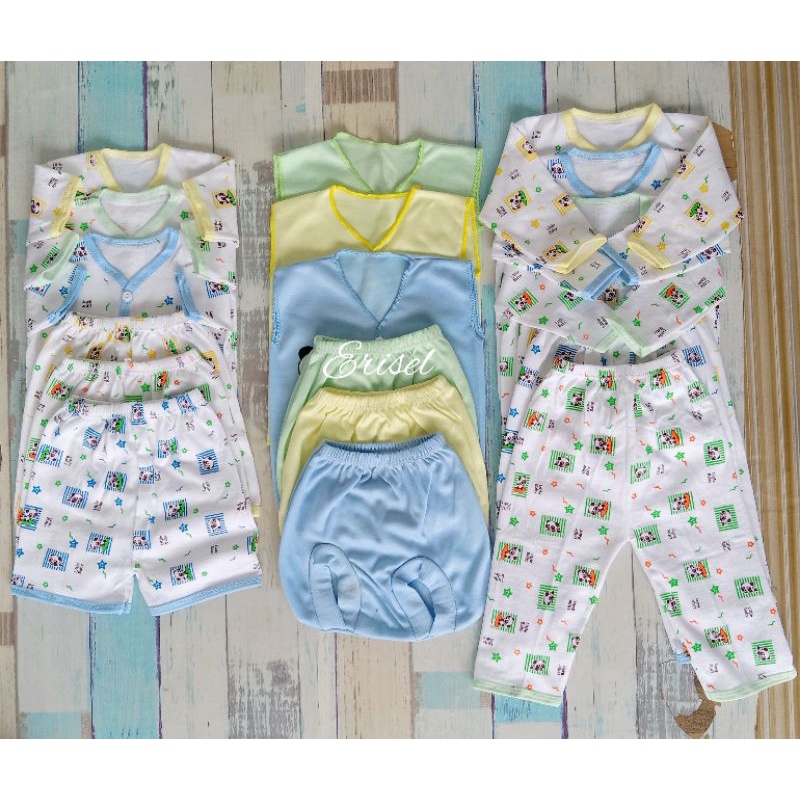 18 PCS Baju Bayi Celana Bayi Setelan Bayi Baju Bayi Newborn Baju Bayi Baru Lahir Baju bayi set Paket Hemat Bayi