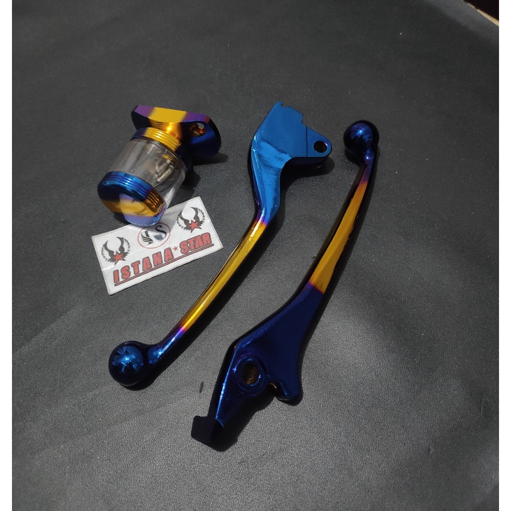 Special Paket Tutup Minyak Rem Dan Handle Rem 2tone Untuk Honda Beat 2008-2014 Non CBS / Vario Karbu 110 / Vario 110 Fi Non CBS Cek Deskripsi Untuk Lebih Lengkap