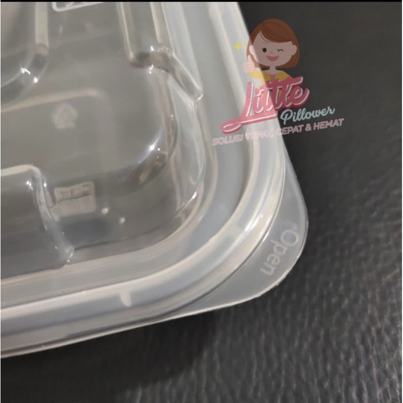 (ISI 50pcs)THINWALL Rec 360ML KOTAK PANJANG  - FOOD CONTAINER BOX