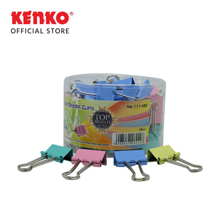 

KENKO BINDER CLIP COLOR NO.111-48C - 1 DRUM