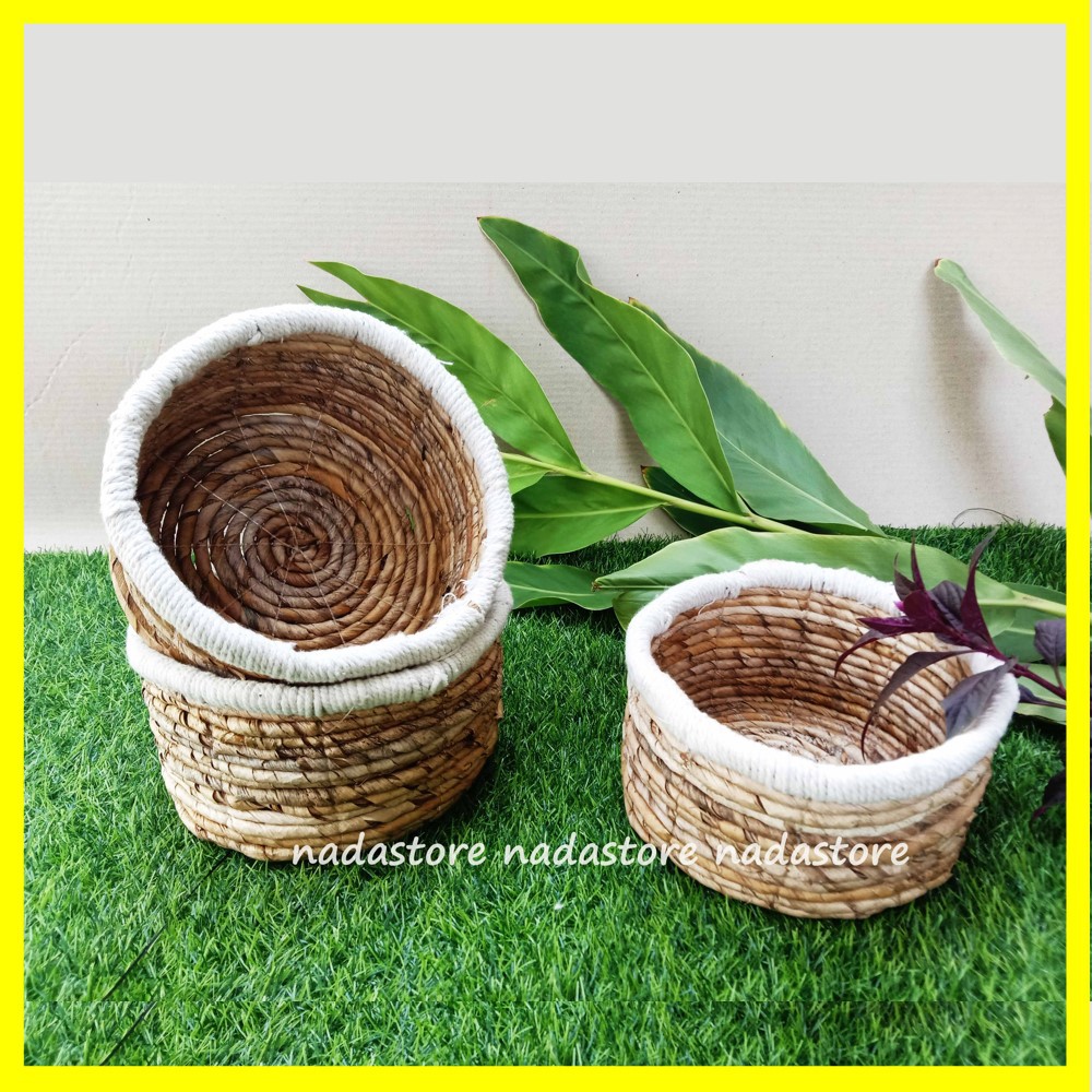 KERANJANG MINI BANANA RAJUT⁠ ⁠/ STORAGE / COVER POT