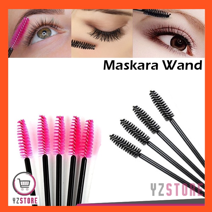 Maskara Wand Sikat Sisir Bulu Mata Eyelash 2PCS YZ152