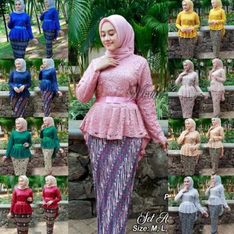 SET AURORA BRUKAT/KEBAYA PINGUIN/KEBAYA BRUKAT/KEBAYA MODERN