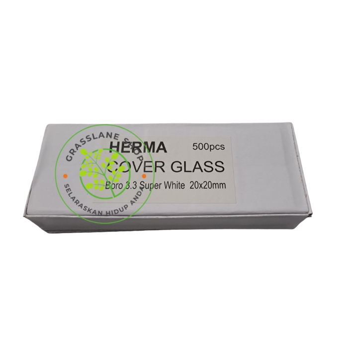 Kaca Penutup Preparat 20 x 20 mm Cover Deck Glass 20x20mm Mikroskop Herma