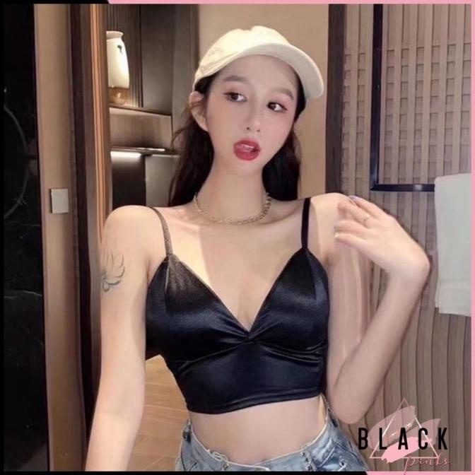 Blackpink tank top crop sexy/atasan pakaian wanita/baju import Korea
