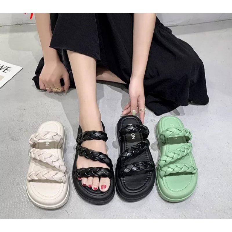 RD 037 SANDAL PINGGUL WANITA KEPANG BAN 3 SILANG NYAMAN