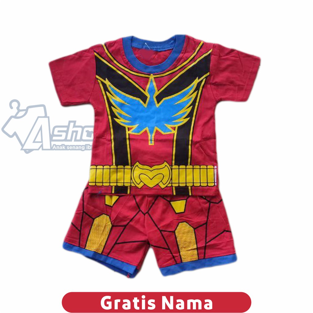 Baju Anak Setelan Power Rangger