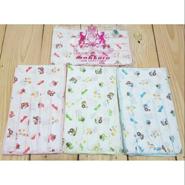GURITA IKAT MAHKOTA - 6PCS Gurita Bayi Tali Ikat MAHKOTA / Gurita Baby Tali Ikat SNI MOTIF CHARACTER