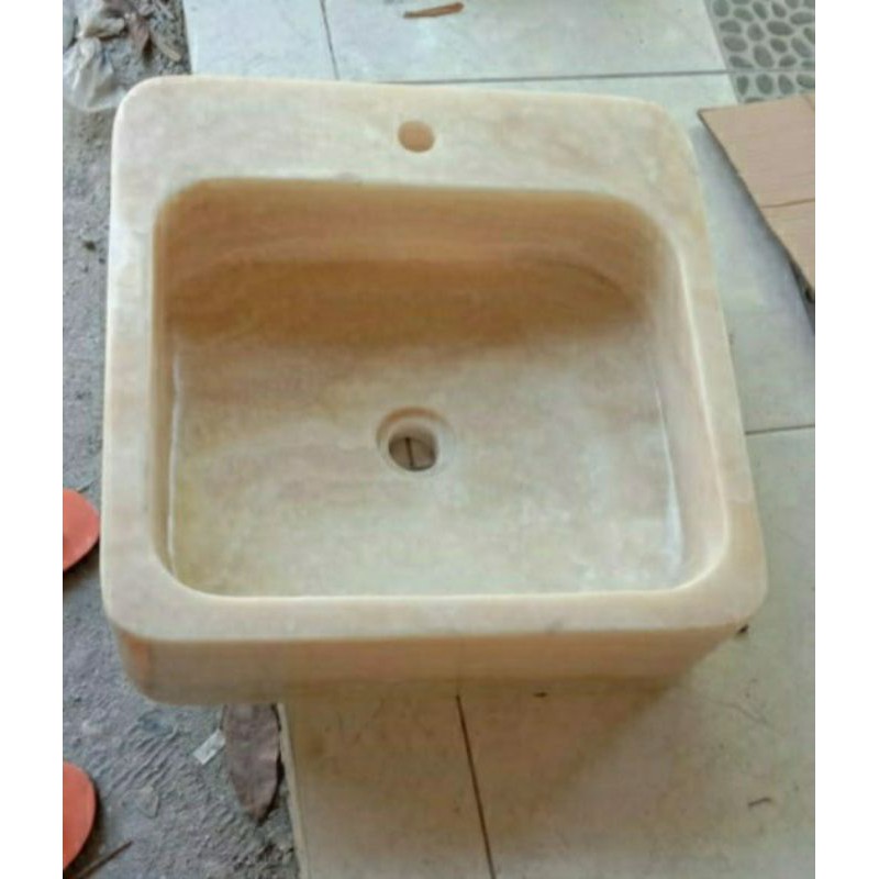 Wastafel Batu Onyx Alam