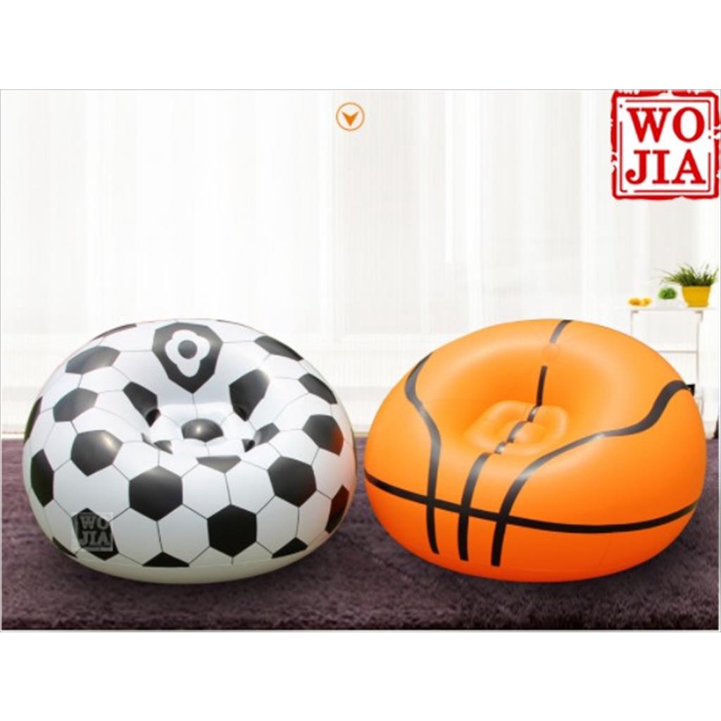 Sofa Angin Bola Soccer Kursi Malas Santai Tiup Inflatable Chair